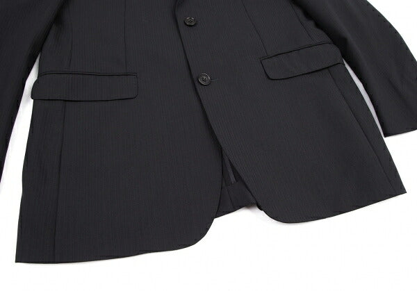 BURBERRY BLACK LABEL Wool Stripe Blazer Navy Size 42L