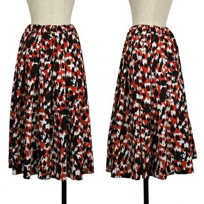 COMME des GARCONS 22AW Speckled Print Skirt Red Size XS