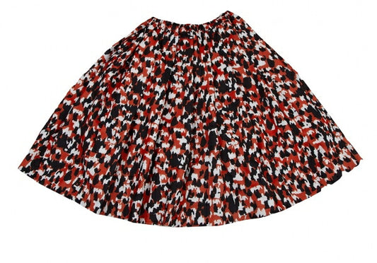 COMME des GARCONS 22AW Speckled Print Skirt Red Size XS