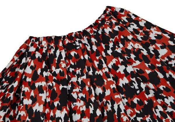 COMME des GARCONS 22AW Speckled Print Skirt Red Size XS
