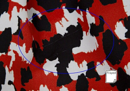 COMME des GARCONS 22AW Speckled Print Skirt Red Size XS