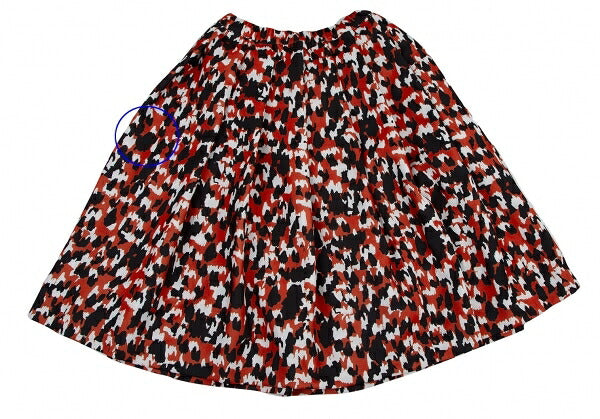 COMME des GARCONS 22AW Speckled Print Skirt Red Size XS