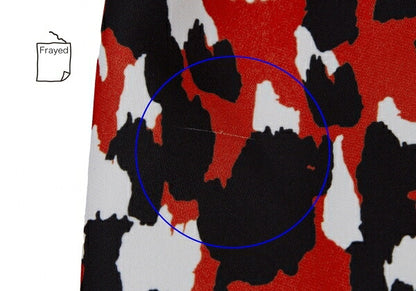 COMME des GARCONS 22AW Speckled Print Skirt Red Size XS