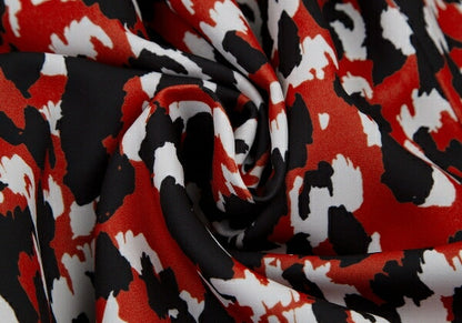 COMME des GARCONS 22AW Speckled Print Skirt Red Size XS