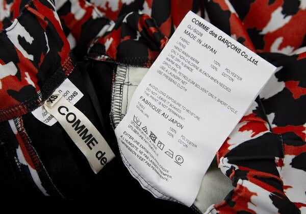COMME des GARCONS 22AW Speckled Print Skirt Red Size XS