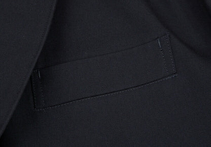 Yohji Yamamoto POUR HOMME Wool Tailored Blazer Navy Size S