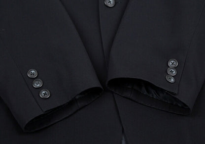 Yohji Yamamoto POUR HOMME Wool Tailored Blazer Navy Size S