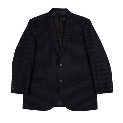 Y's for men Wool Stripe 2B Jacket Navy Size M