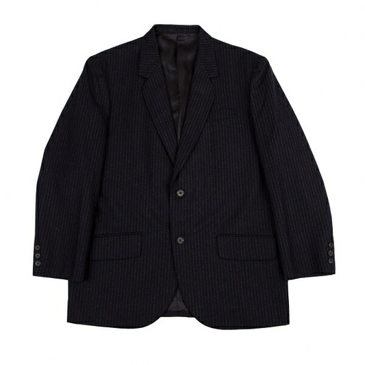 Y's for men Wool Stripe 2B Jacket Navy Size M