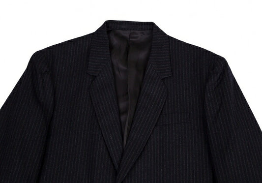 Y's for men Wool Stripe 2B Jacket Navy Size M