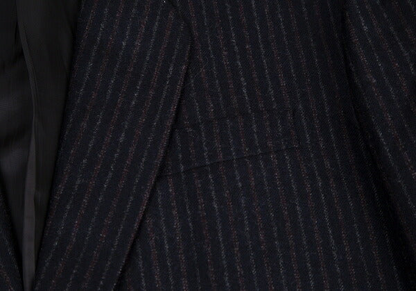 Y's for men Wool Stripe 2B Jacket Navy Size M