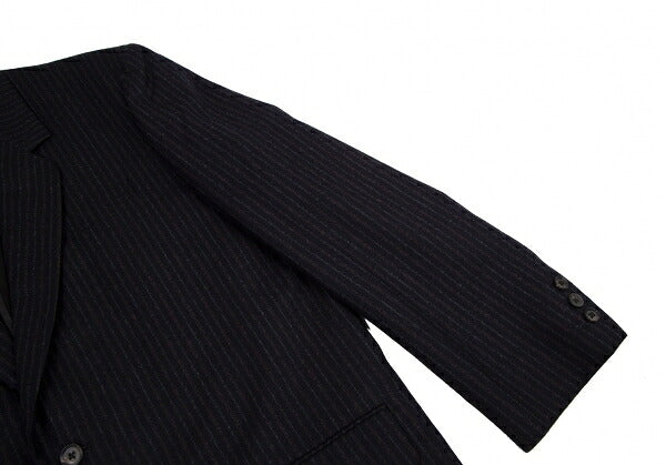 Y's for men Wool Stripe 2B Jacket Navy Size M