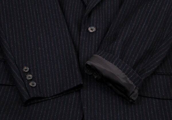 Y's for men Wool Stripe 2B Jacket Navy Size M