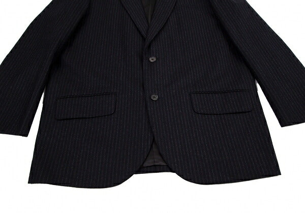 Y's for men Wool Stripe 2B Jacket Navy Size M