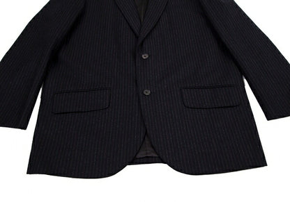 Y's for men Wool Stripe 2B Jacket Navy Size M
