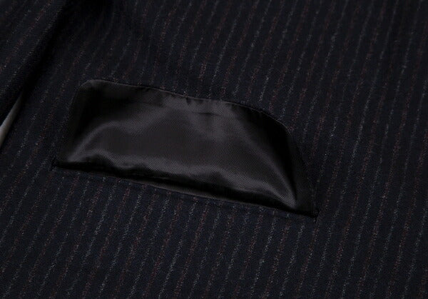 Y's for men Wool Stripe 2B Jacket Navy Size M