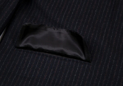Y's for men Wool Stripe 2B Jacket Navy Size M