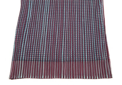 PLEATS PLEASE Stripe Mesh Pleated Tank Top Brown Size 3