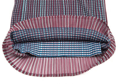 PLEATS PLEASE Stripe Mesh Pleated Tank Top Brown Size 3