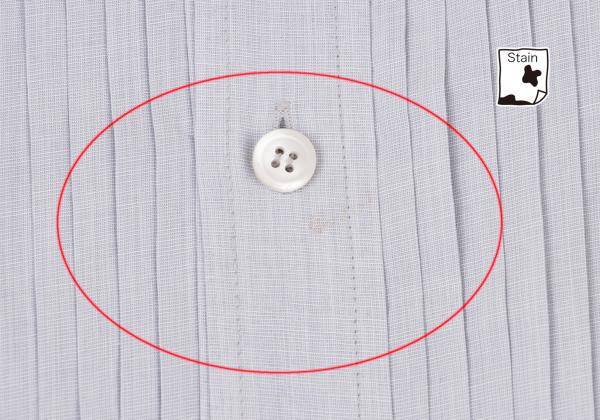 ISSEY MIYAKE MEN Pleated Band Collar Shirt Light Blue Size S
