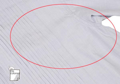 ISSEY MIYAKE MEN Pleated Band Collar Shirt Light Blue Size S
