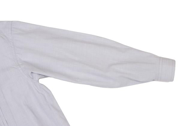 ISSEY MIYAKE MEN Pleated Band Collar Shirt Light Blue Size S