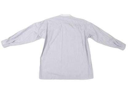 ISSEY MIYAKE MEN Pleated Band Collar Shirt Light Blue Size S