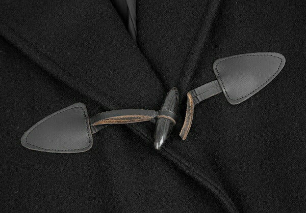 COMME des GARCONS HOMME PLUS Melton Duffle Coat Black Size M