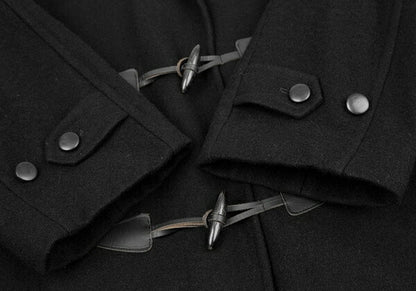 COMME des GARCONS HOMME PLUS Melton Duffle Coat Black Size M