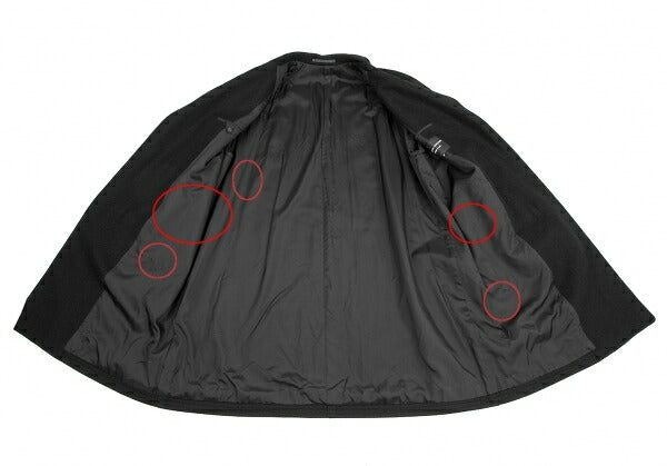 COMME des GARCONS HOMME PLUS Melton Duffle Coat Black Size M