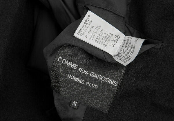 COMME des GARCONS HOMME PLUS Melton Duffle Coat Black Size M