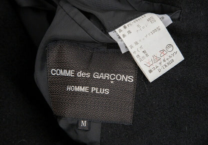 COMME des GARCONS HOMME PLUS Melton Duffle Coat Black Size M