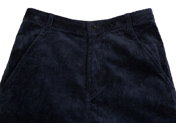 COMME des GARCONS Corduroy A-Line Skirt Navy Size M