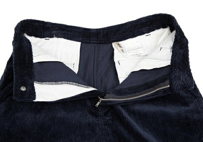 COMME des GARCONS Corduroy A-Line Skirt Navy Size M