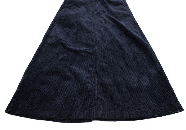 COMME des GARCONS Corduroy A-Line Skirt Navy Size M
