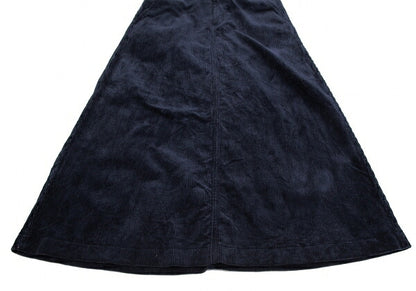 COMME des GARCONS Corduroy A-Line Skirt Navy Size M