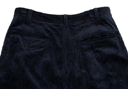 COMME des GARCONS Corduroy A-Line Skirt Navy Size M