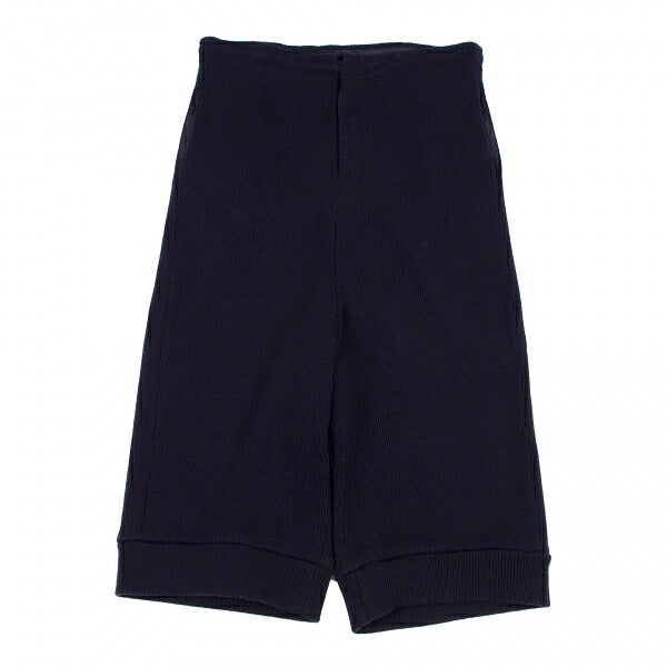 Y's Acrylic Rib Knit Cropped Pants Navy Size 2