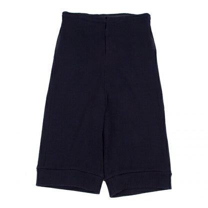 Y's Acrylic Rib Knit Cropped Pants Navy Size 2