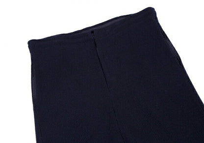 Y's Acrylic Rib Knit Cropped Pants Navy Size 2