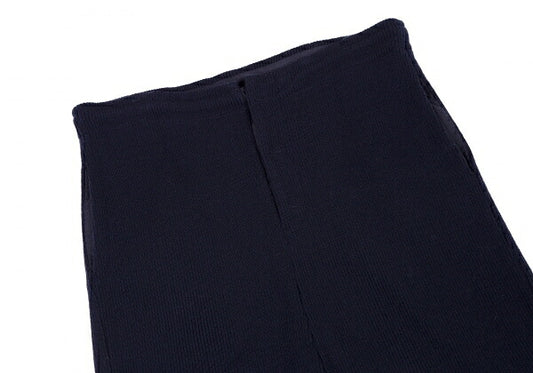 Y's Acrylic Rib Knit Cropped Pants Navy Size 2