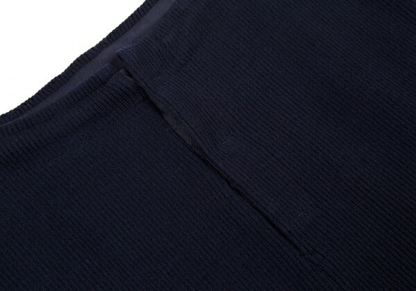 Y's Acrylic Rib Knit Cropped Pants Navy Size 2