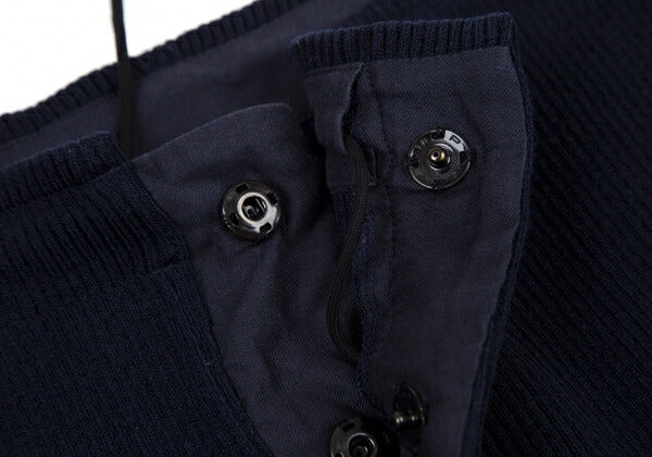 Y's Acrylic Rib Knit Cropped Pants Navy Size 2