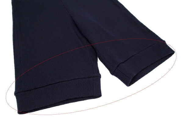 Y's Acrylic Rib Knit Cropped Pants Navy Size 2