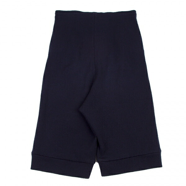 Y's Acrylic Rib Knit Cropped Pants Navy Size 2