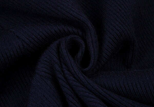 Y's Acrylic Rib Knit Cropped Pants Navy Size 2