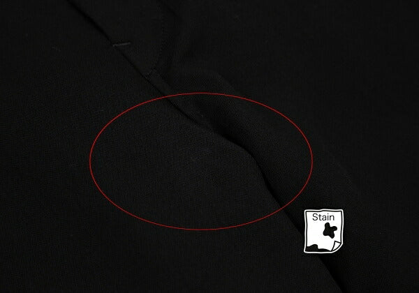 Y's Wool Gabardine Hem Button Cropped Pants Black Size 3