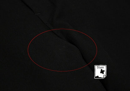 Y's Wool Gabardine Hem Button Cropped Pants Black Size 3