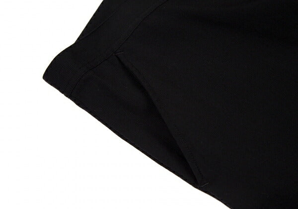 Y's Wool Gabardine Hem Button Cropped Pants Black Size 3