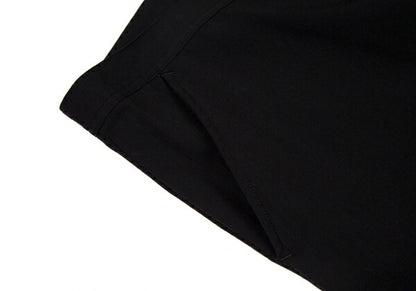 Y's Wool Gabardine Hem Button Cropped Pants Black Size 3